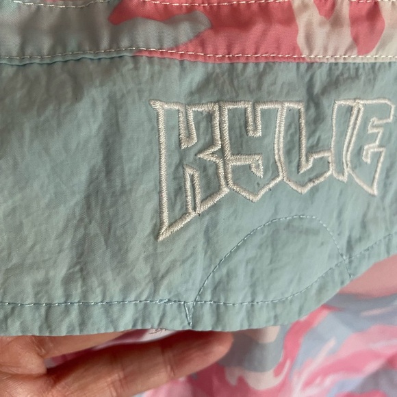 Pink Camo Kylie windbreaker jacket Kylie Jenner Peach Pink Blue Sz Small - Picture 8 of 12